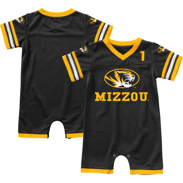 Barboteuse de football Bumpo Colosseum pour nouveau-né et nourrisson, noir, Missouri Tigers