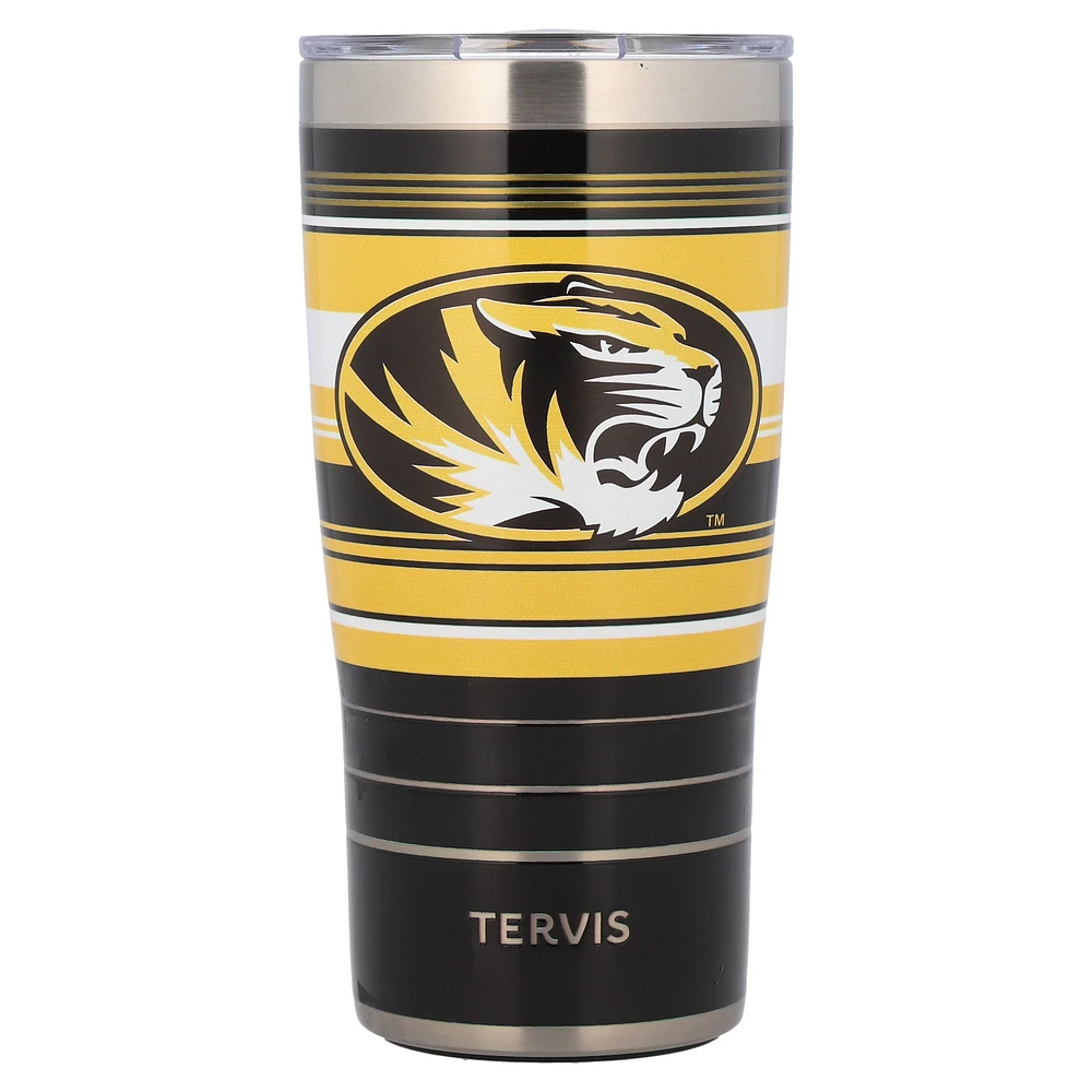 Tervis Missouri Tigres 20oz. Gobelet en acier inoxydable à rayures Hype