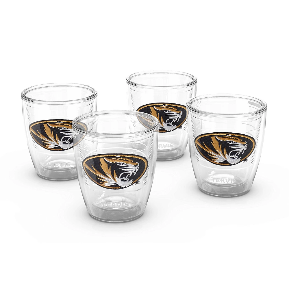 Tervis Missouri Tigers, paquet de 4, 12 oz. Ensemble de gobelets emblème