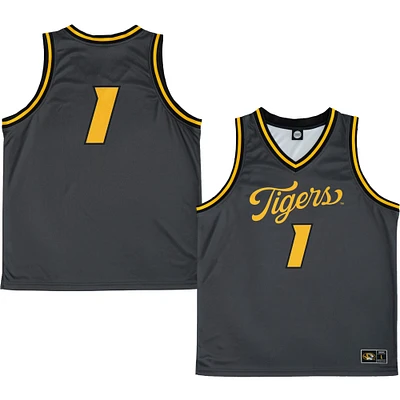 Maillot unisexe anthracite à script alternatif des Tigers du Missouri