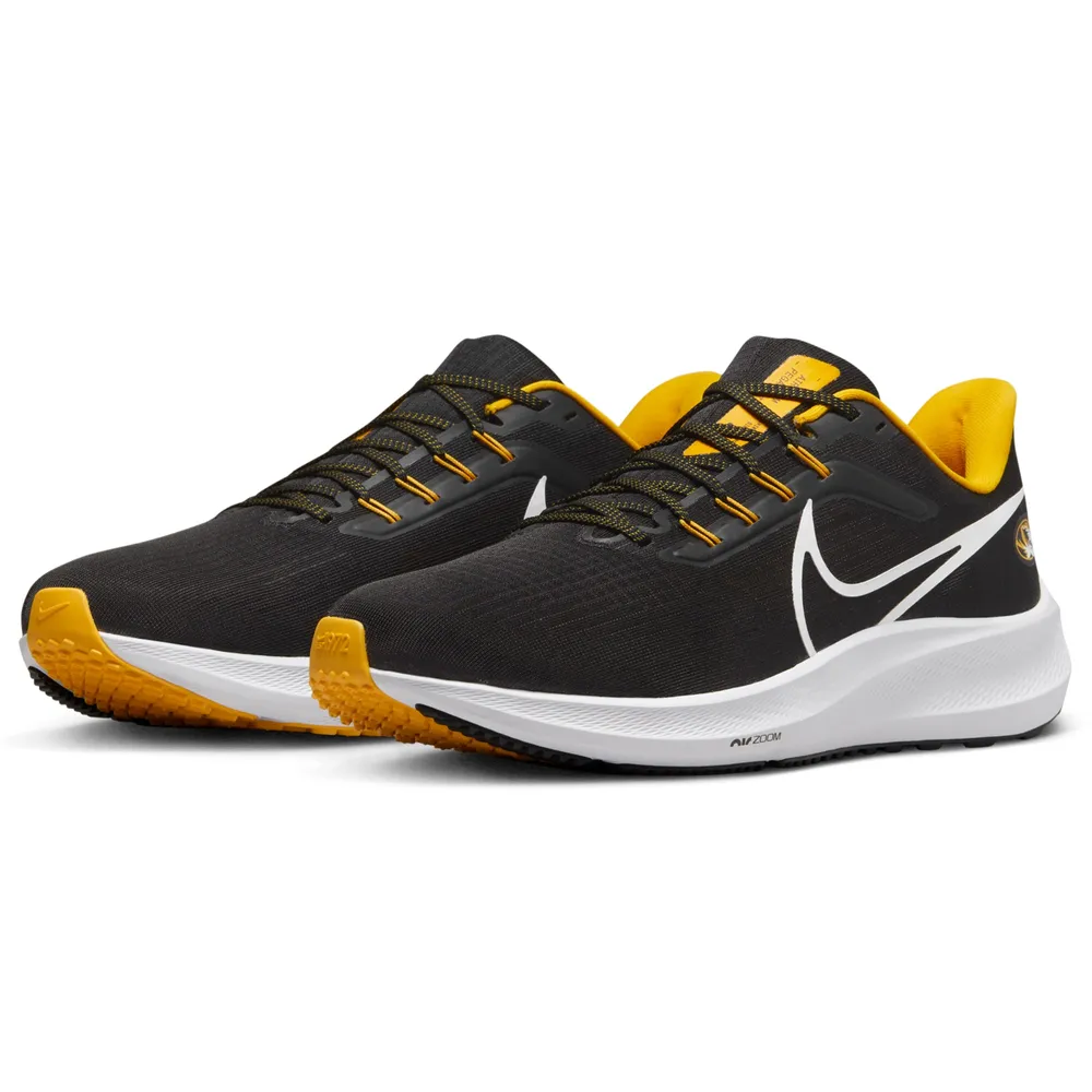 Unisex Nike Black Missouri Tigers Zoom Pegasus 39 Running Shoe