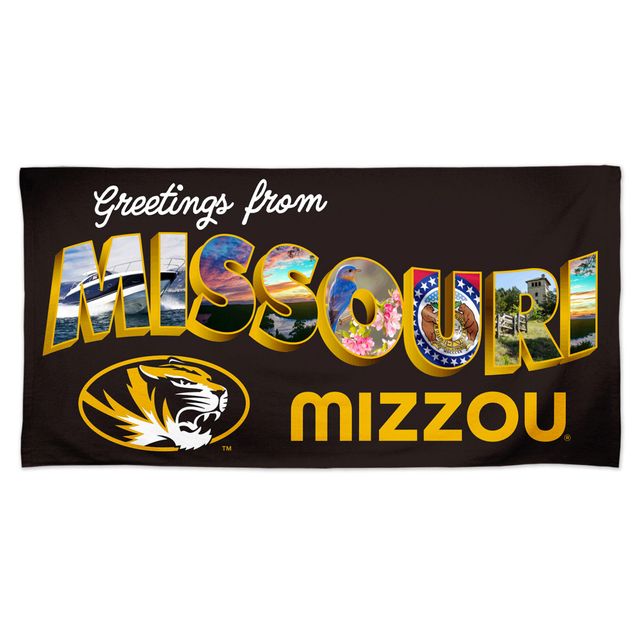 Serviette de plage WinCraft Missouri Tigers 30'' x 60'' Lake Vibes Destination