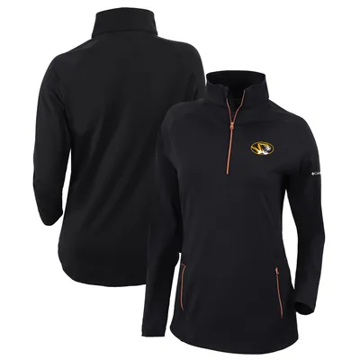 Missouri Tigers Columbia Women's Outward Nine Quarter-Zip Pullover Top - Black