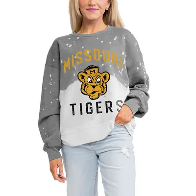 Missouri Tigers Gameday Couture Women's Twice As Nice Faded Crewneck Sweatshirt - Gray
