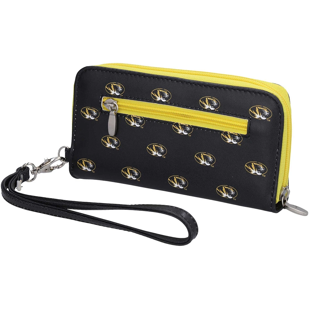 Women's Missouri Tigers Zip-Around Wristlet Wallet