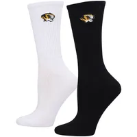 Women's ZooZatz Red/White Louisville Cardinals 2-Pack Quarter-Length Socks