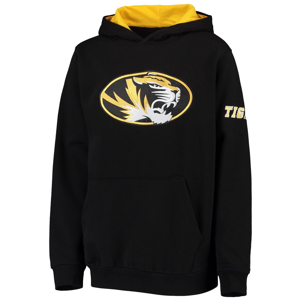 Youth Stadium Athletic Black Missouri Tigers Big Logo Pullover Hoodie
