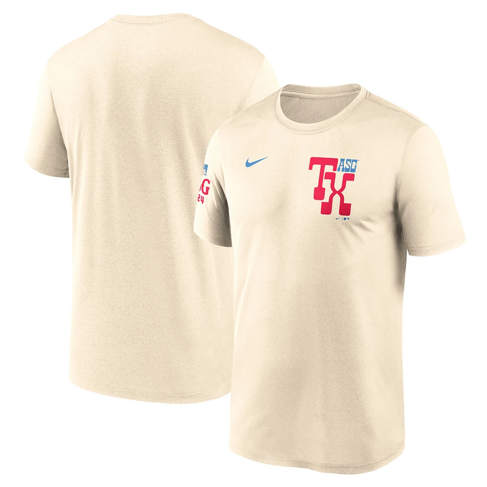 Men's Nike Cream 2024 MLB All-Star Game 2-Hit Legend Performance T-Shirt