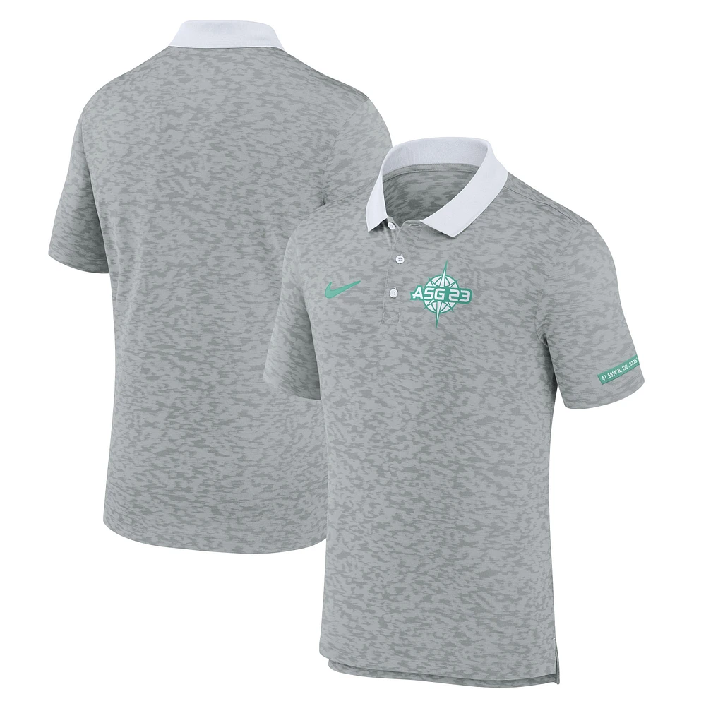 Polo mode Nike 2023 MLB All-Star Game pour homme, gris