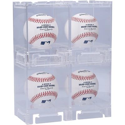 Acrylic Stackable & Collapsible Four Baseball Display Cases