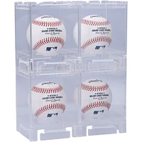 Acrylic Stackable & Collapsible Four Baseball Display Cases