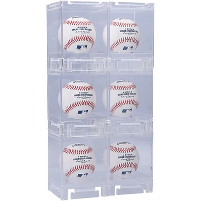 Acrylic Stackable & Collapsible Six Baseball Display Cases