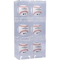 Acrylic Stackable & Collapsible Six Baseball Display Cases