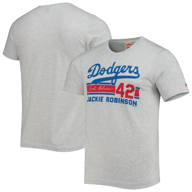 Homage Atlanta Braves Navy Stadium Tri-Blend T-Shirt