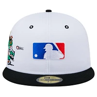 Casquette ajustée 59FIFTY pour homme New Era MLB American League Mascots blanche