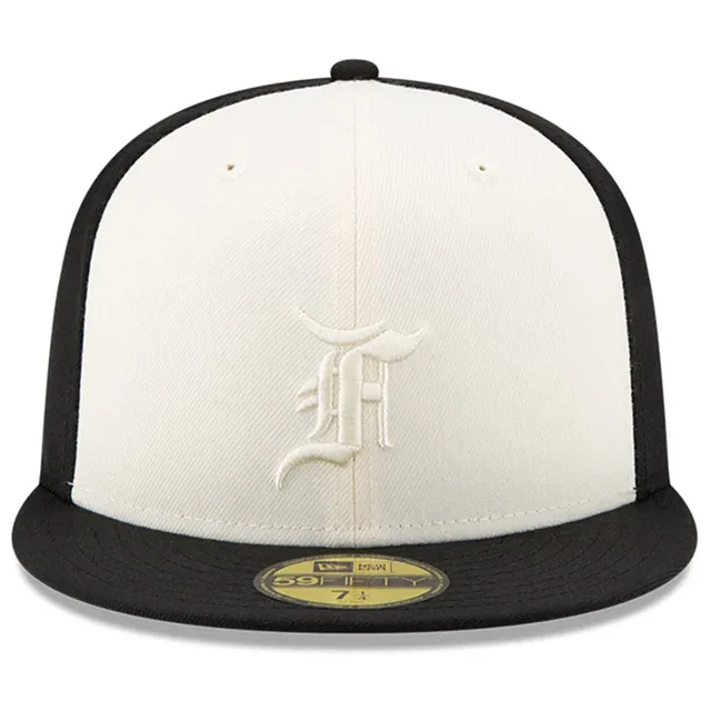 New Era x Fear of God Essentials Trucker 59FIFTY Fitted Hat - Cream/Red