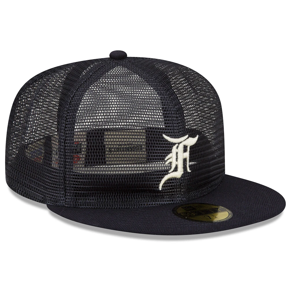 Men's New Era x Fear of God  Navy Mesh 59FIFTY Fitted Hat