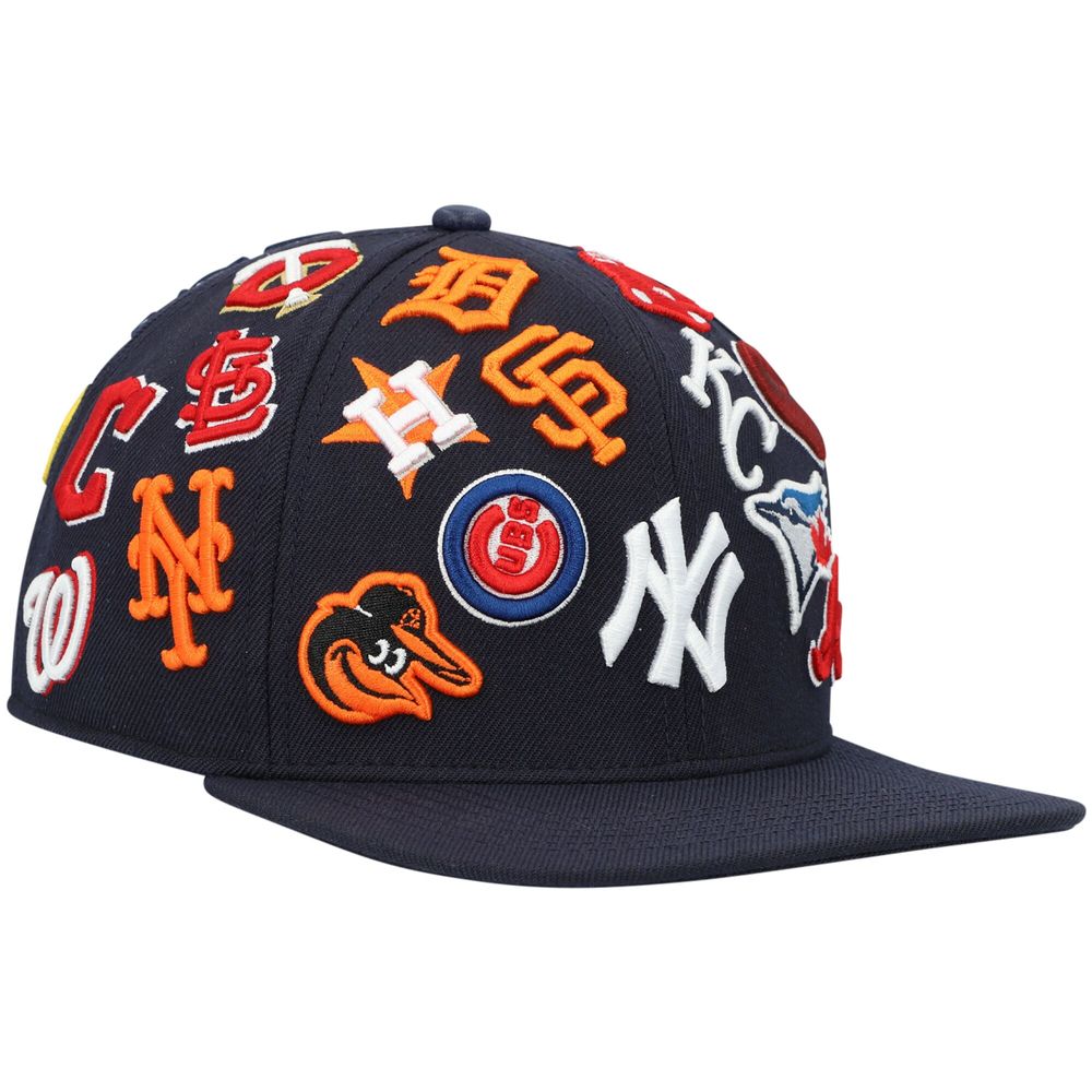 Men's Pro Standard Navy MLB Pro League Wool Snapback Hat