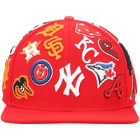 Men's Pro Standard Red MLB Pro League Wool Snapback Hat