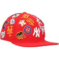 Men's Pro Standard Red MLB Pro League Wool Snapback Hat
