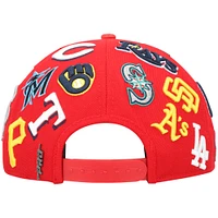 Men's Pro Standard Red MLB Pro League Wool Snapback Hat