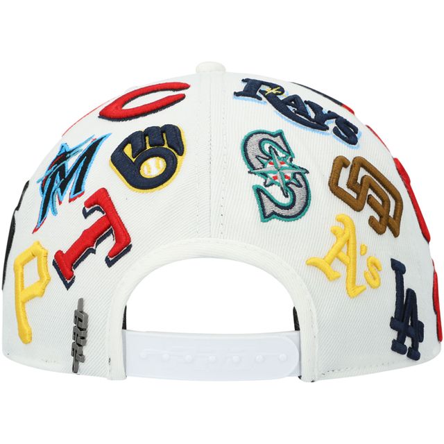 Casquette Snapback Pro Standard MLB Pro League en laine blanche pour homme