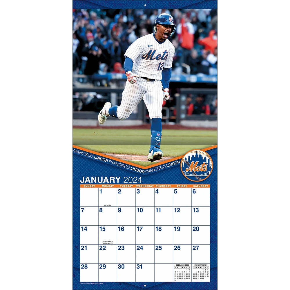 MLB Merchandise Mini calendrier mural 7'' x 7'' 2024