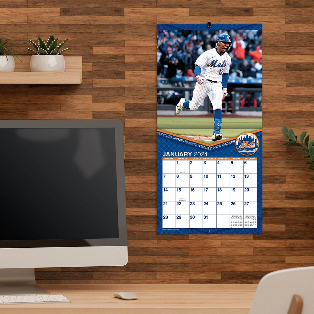 MLB Merchandise Mini calendrier mural 7'' x 7'' 2024