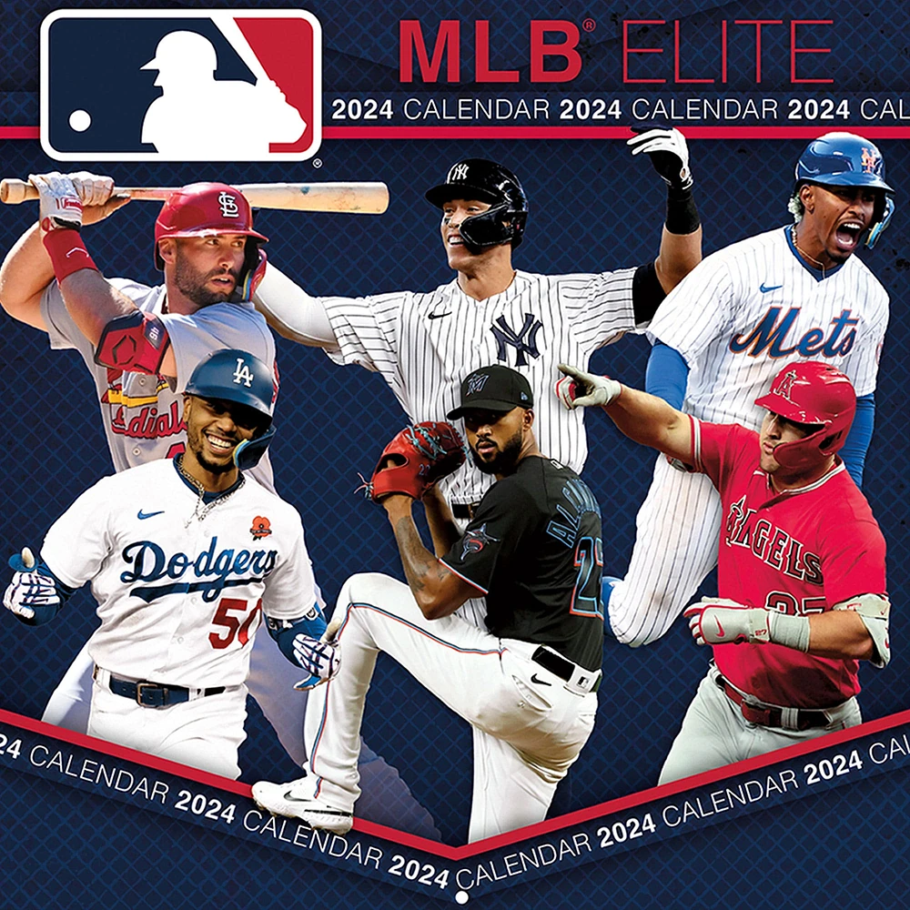 MLB Merchandise 7'' x 7'' 2024 Mini Wall Calendar