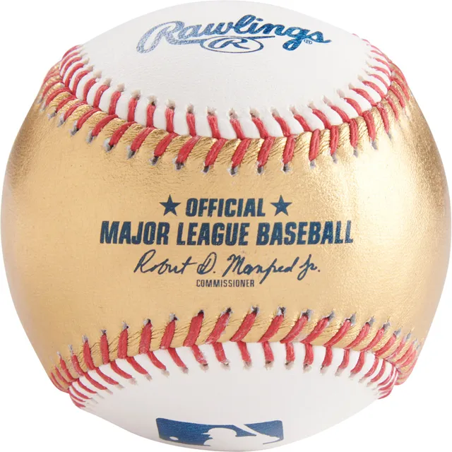 Oakland Athletics Rawlings Gold Leather Baseball