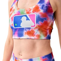 Women's Terez MLB Batterman Neon Tie-Dye Hi-Shine Bra