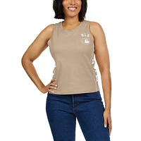 Women's WEAR by Erin Andrews Tan MLB Tonal Tank Top