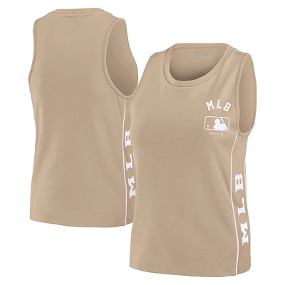 Women's WEAR by Erin Andrews Tan MLB Tonal Tank Top