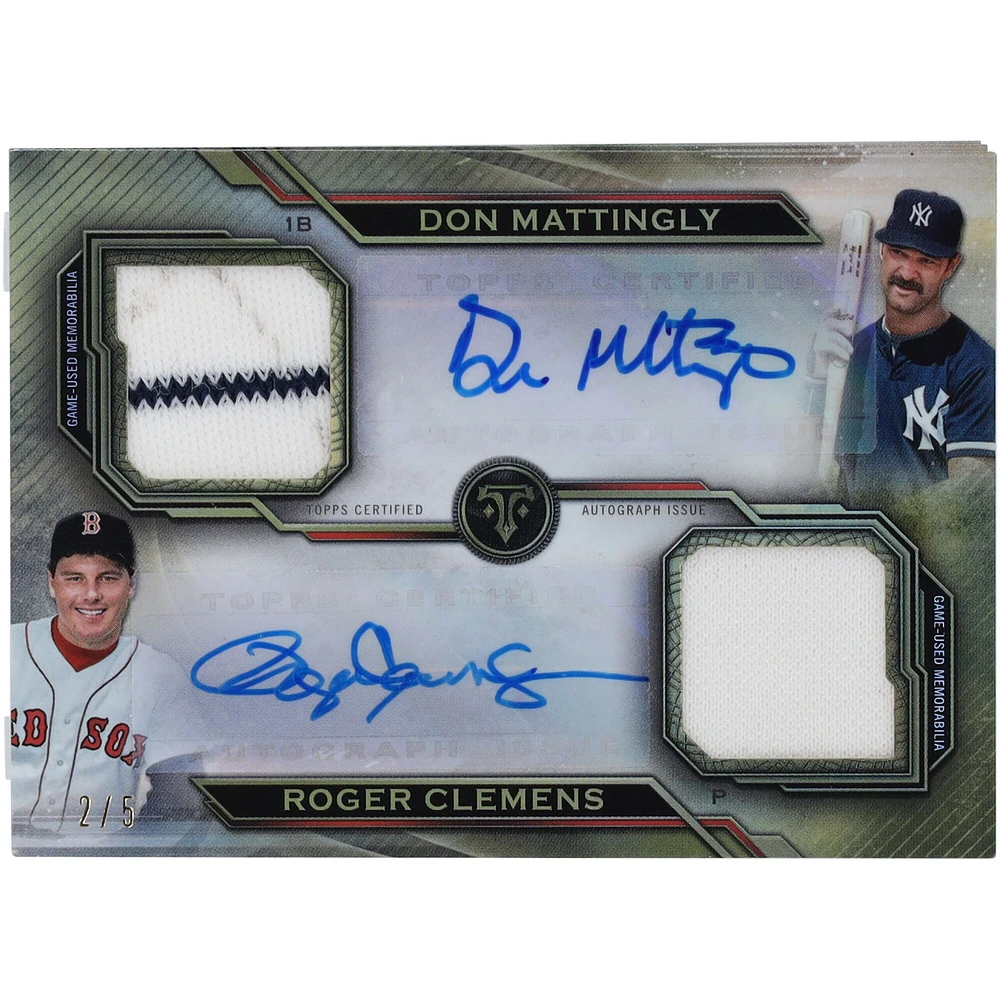 10 MLB Legends Autographed 2019 Topps Triple Threads Deca GU Patch Booklet #DARCB-4 #2/5 Card
