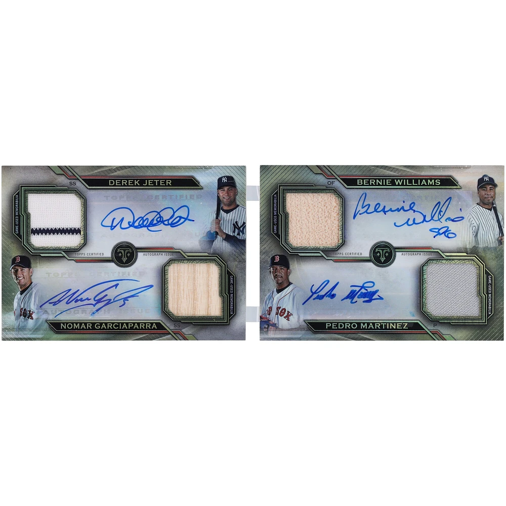 10 MLB Legends Autographed 2019 Topps Triple Threads Deca GU Patch Booklet #DARCB-4 #2/5 Card
