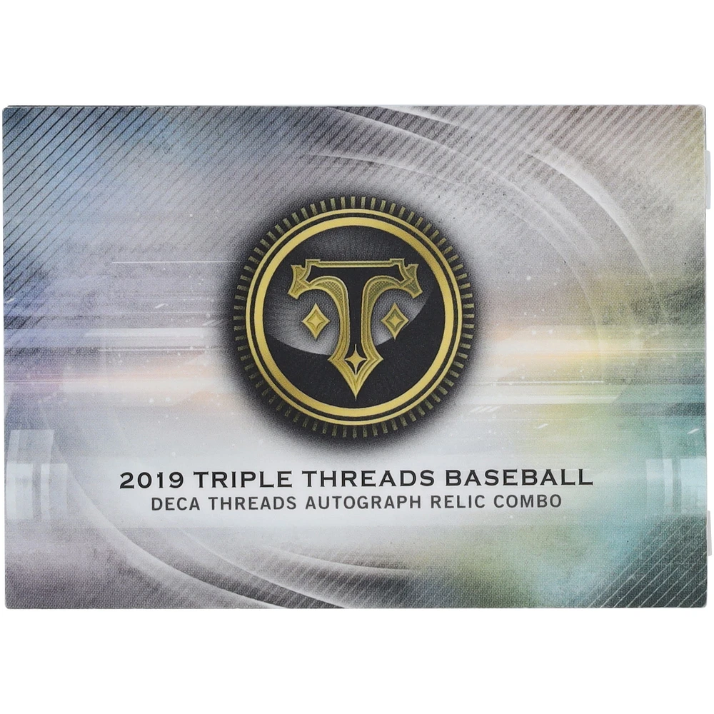 10 MLB Legends Autographed 2019 Topps Triple Threads Deca GU Patch Booklet #DARCB-4 #2/5 Card