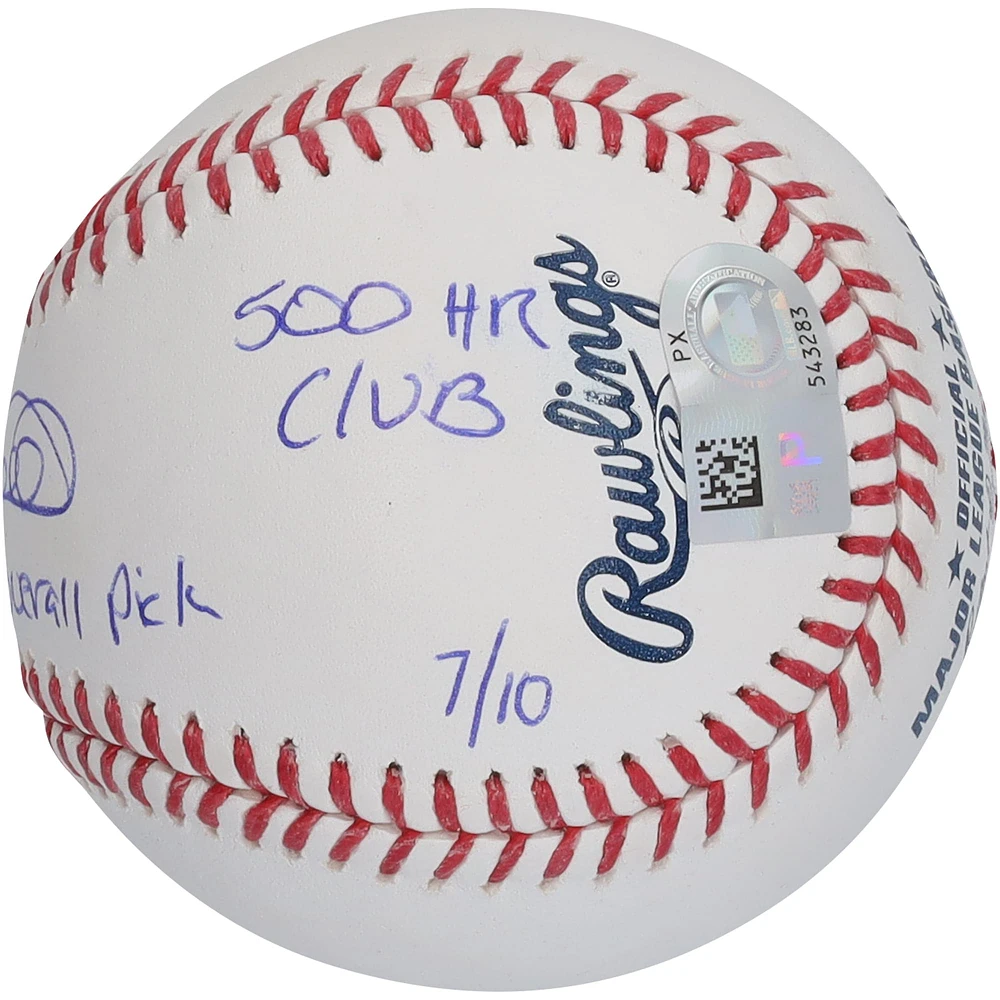 Gary Sheffield Autographed Baseball with Multiple Inscriptions - Limited Edition of 10
