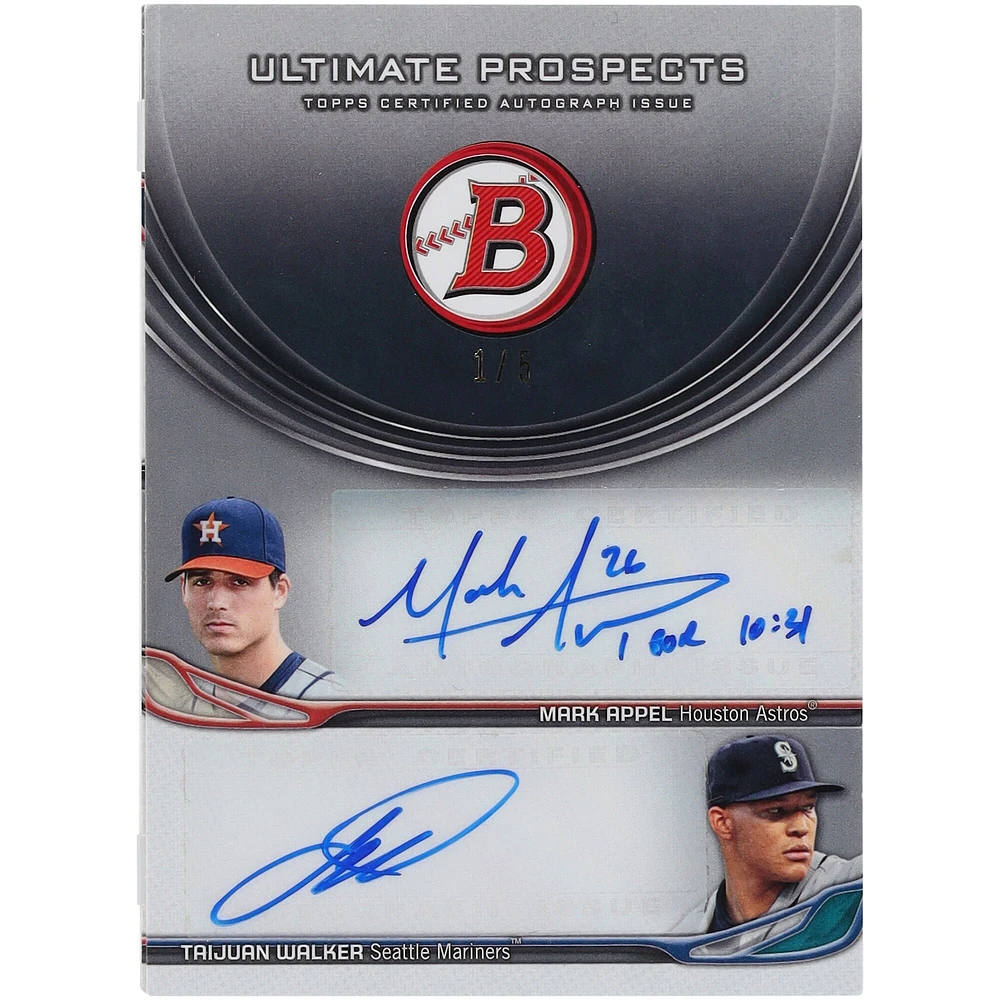 MLB Player 2014 Bowman 25 Signature Booklet #UPA-1 #1/5 Card