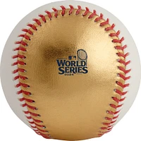 New York Yankees vs. Los Angeles Dodgers 2024 World Series Dueling Gold Baseball with Case