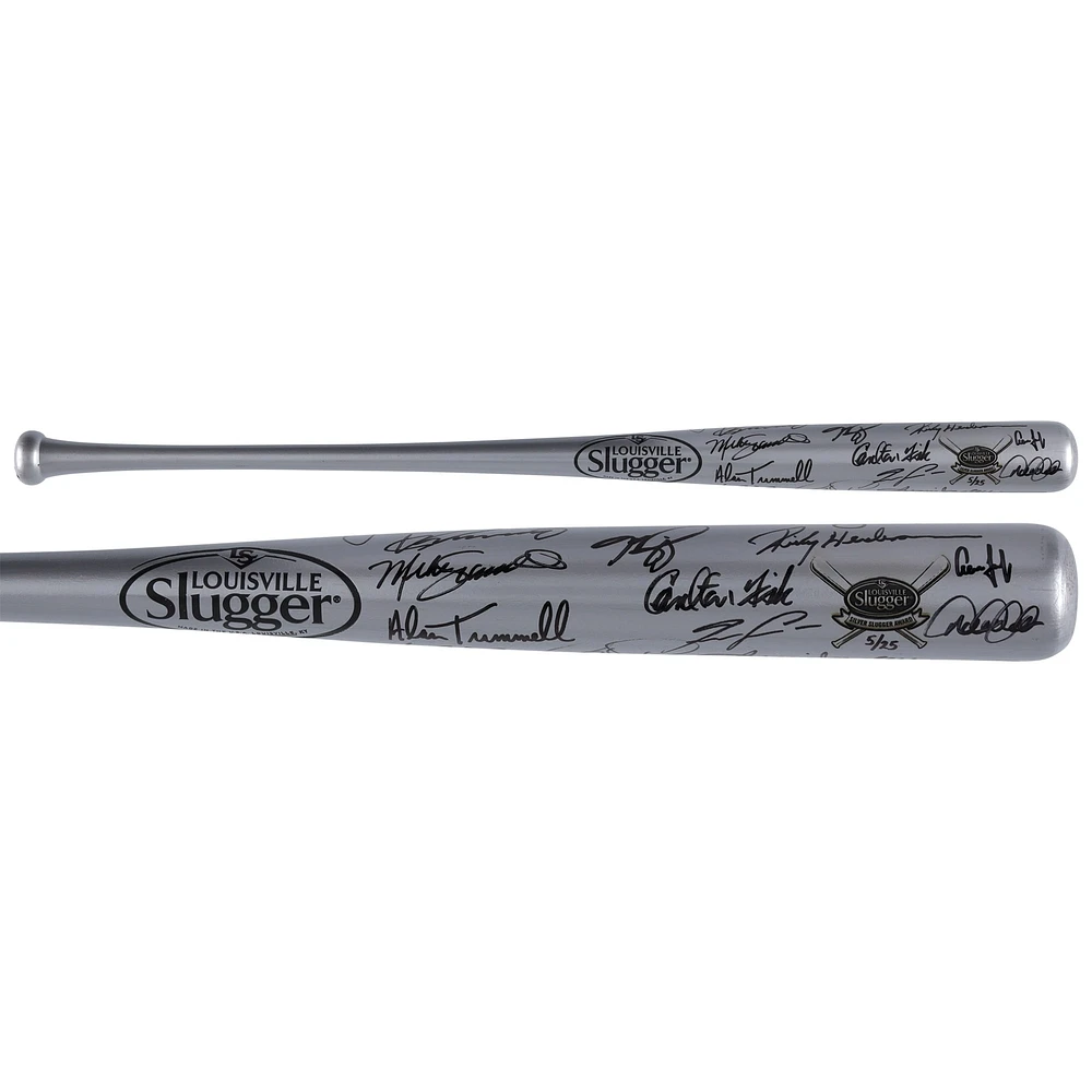 Silver Sluggers Autographed Bat with 33 Signatures - Limited Edition of 25 
