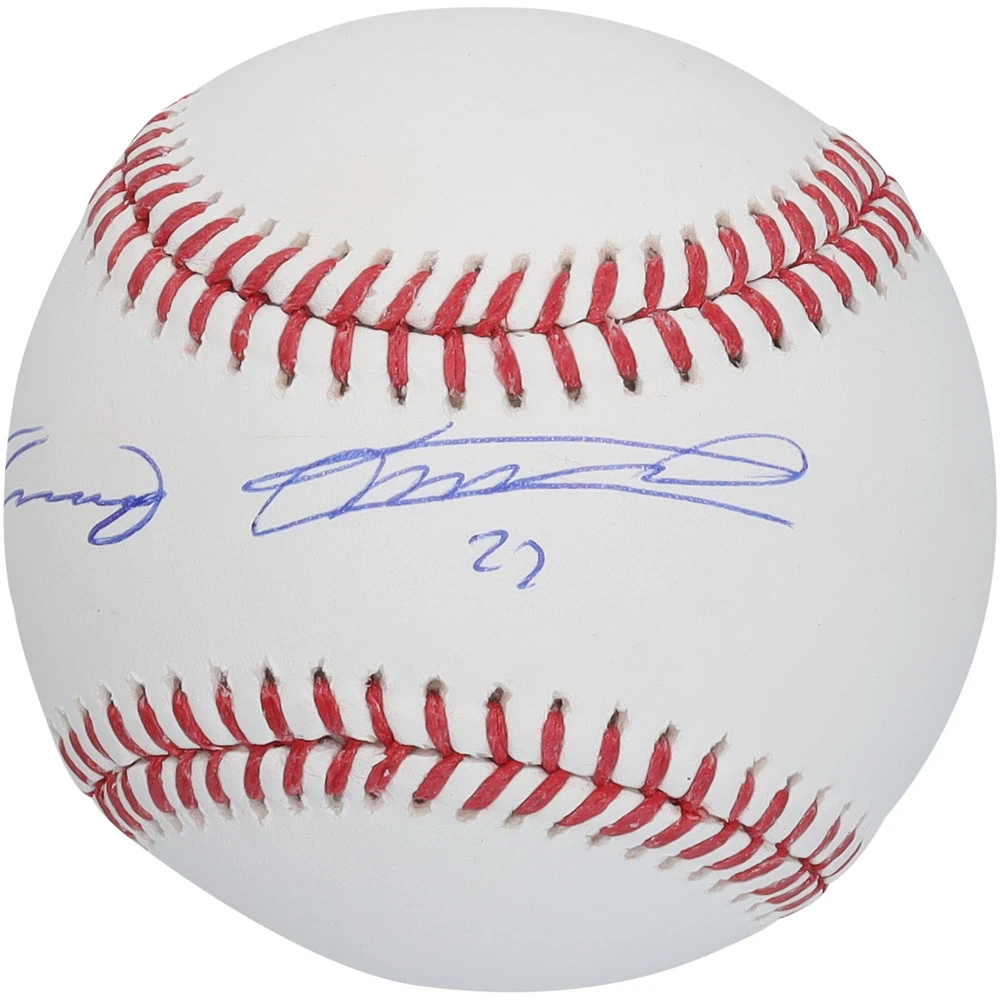 Vladimir Guerrero & Vladimir Guerrero Jr. Autographed Baseball