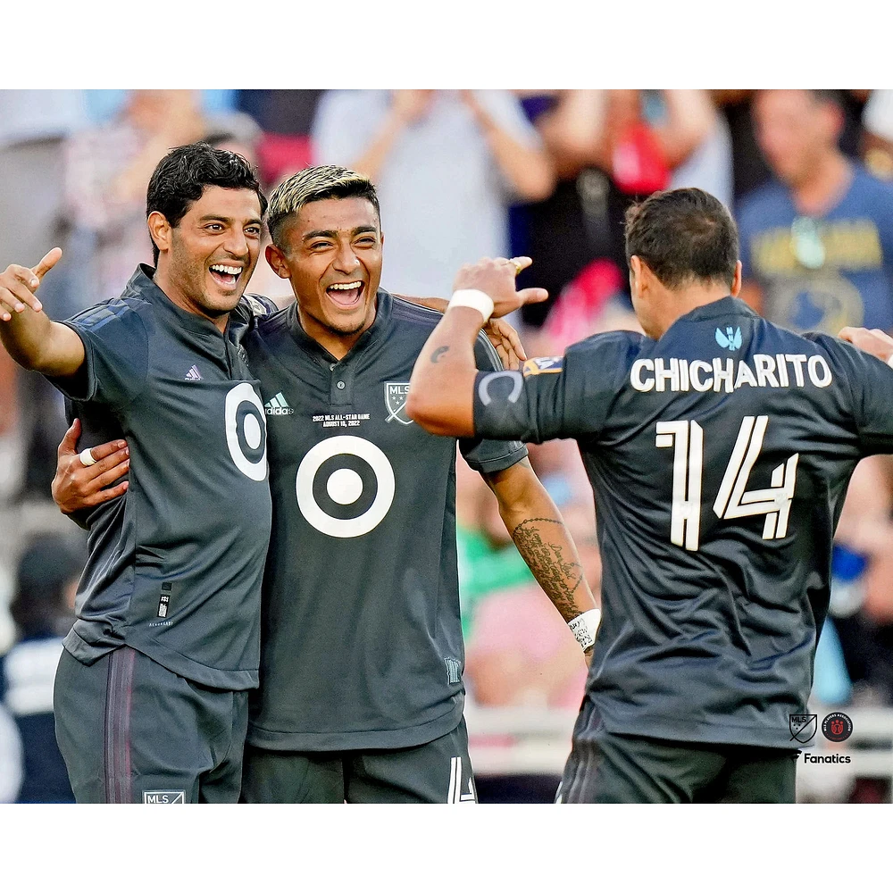 Photo non signée de la célébration du but Carlos Vela lors match des étoiles MLS 2022