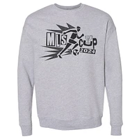 Men's 500 Level Heather Gray 2024 MLS Cup x SCENES NY Pullover Sweatshirt