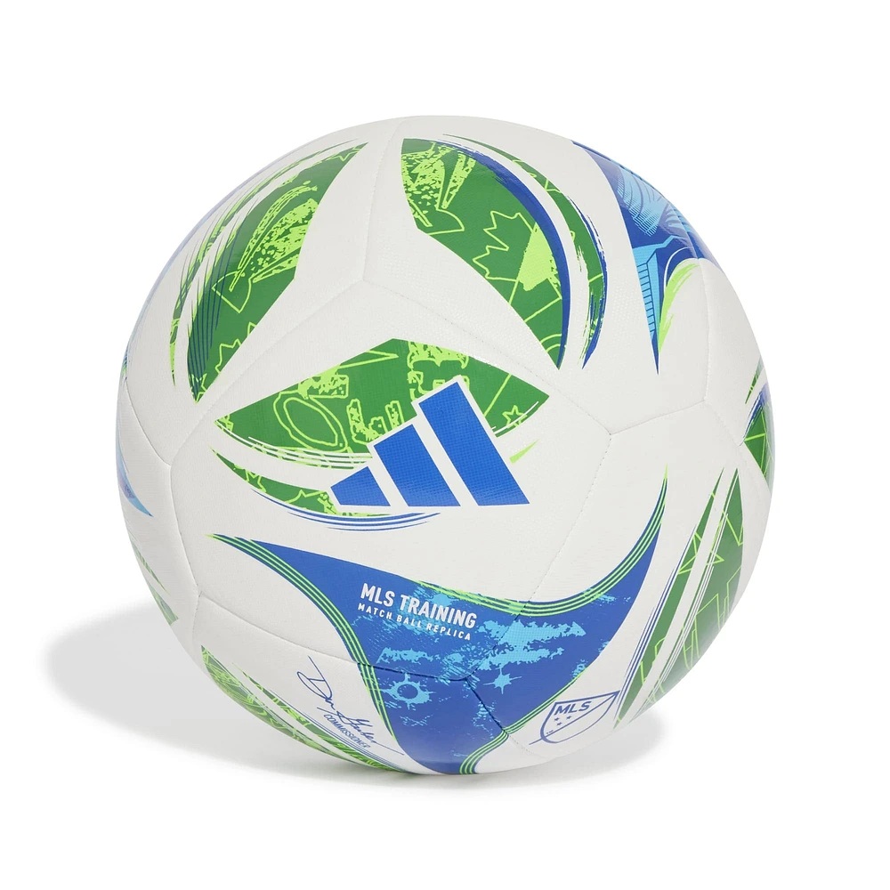 Ballon de football d'entraînement adidas MLS 2025 blanc