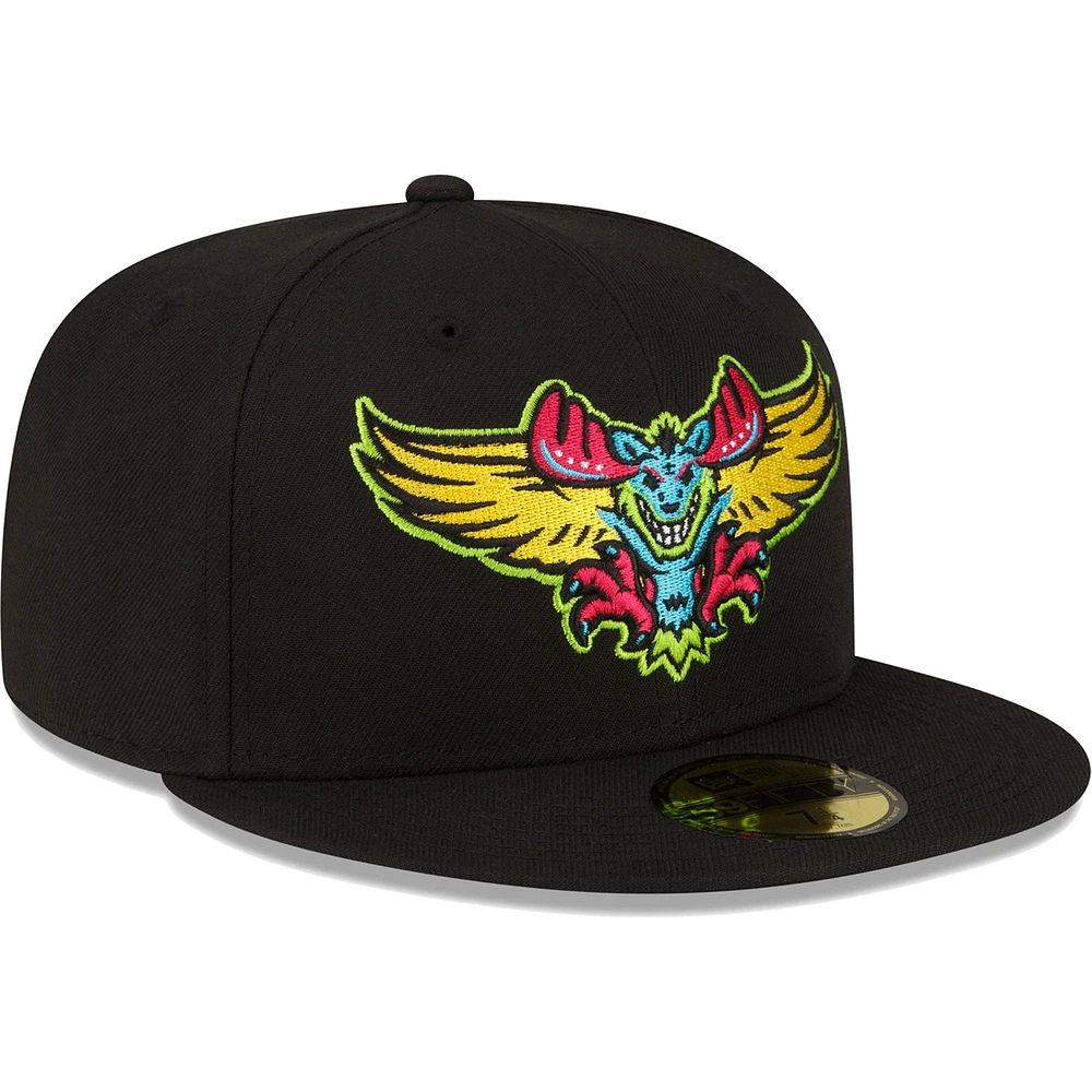 Men's New Era Black Modesto Nuts Copa De La Diversion 59FIFTY Fitted Hat