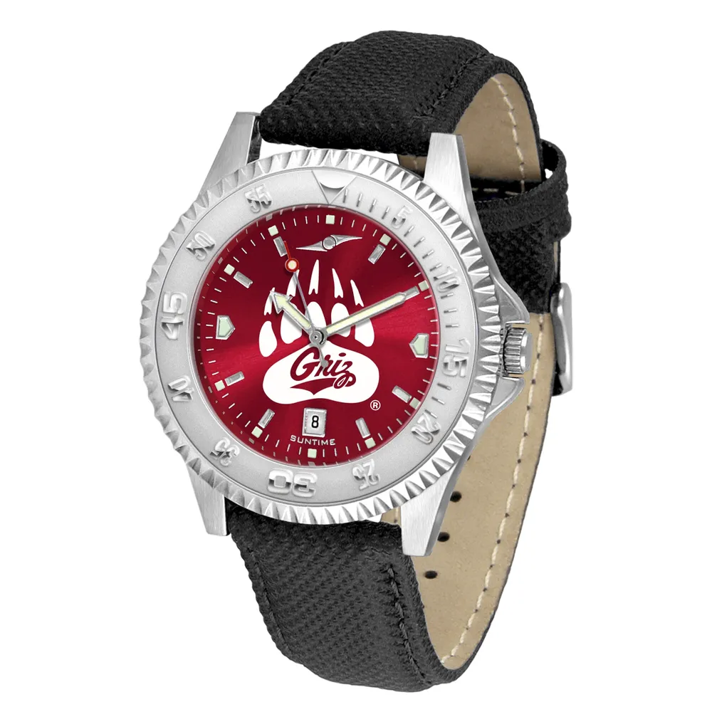 Montana Grizzlies Citizen Quartz Black-Tone Stainless Steel Watch