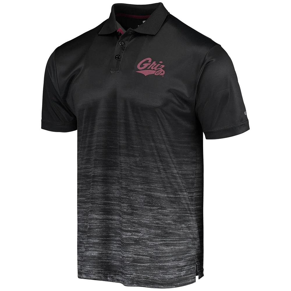Men's Colosseum Black Montana Grizzlies Marshall Polo