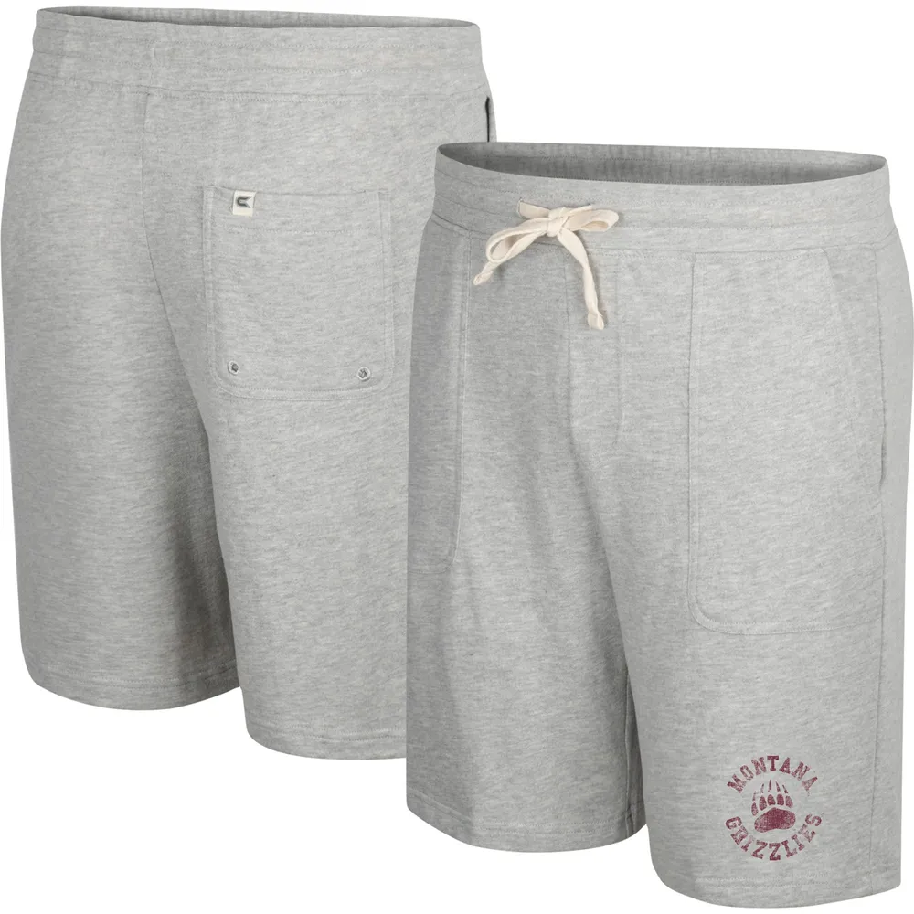 Men's Colosseum Heather Gray Montana Grizzlies Love To Hear This Terry Shorts