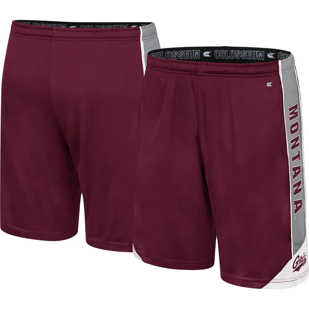 Men's Colosseum Maroon Montana Grizzlies Haller Shorts