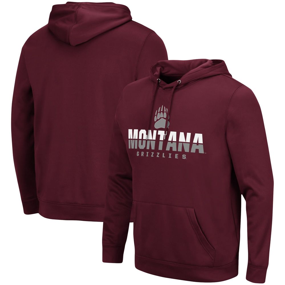 Men's Colosseum Maroon Montana Grizzlies Lantern Pullover Hoodie